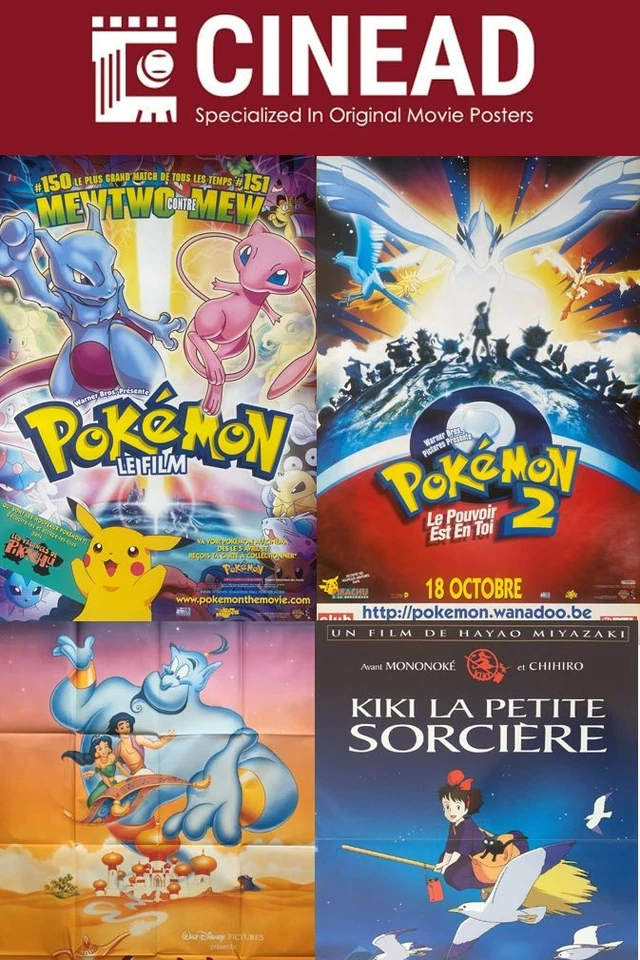 Week-end Films d'Animation ! Affiches de cinéma aux enchères