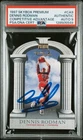 Dennis Rodman Signed 1997 Skybox Premium Competitive Advantage #CA9 - Auto 9 PSA