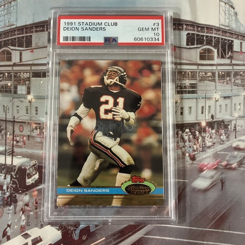 Deion Sanders #3 1991 Stadium Club card