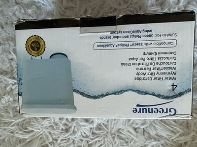 Greenure Water Filter Cartridge for Saeco Philips AquaClean Espresso 4-Pack