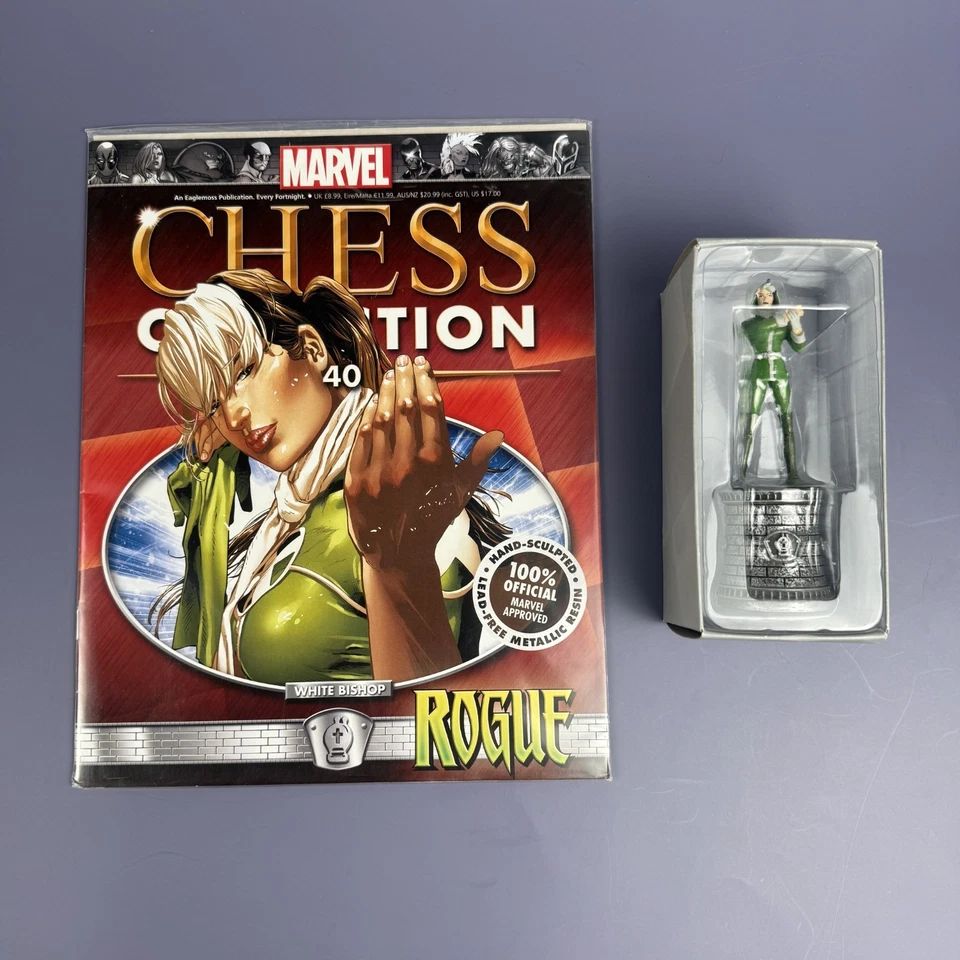 Eaglemoss Marvel Chess Collection, #40, Rogue, with magazine - Image 2 of 3