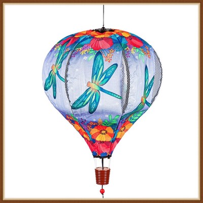 EVERGREEN KINETIC SPINNER * FLUTTERING DRAGONFLY  * HOT AIR BALLOON  - BRAND NEW
