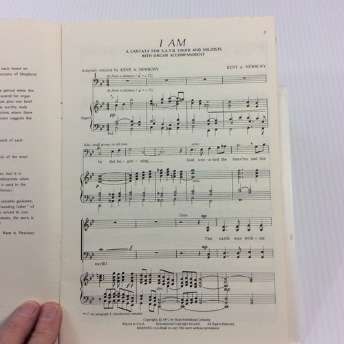 I am A Sacred Cantata Newbury Choral Music Songbook - Picture 6 of 10
