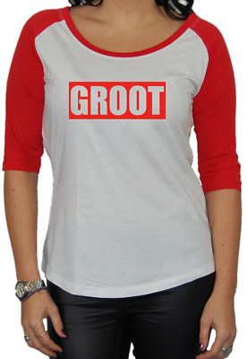 Groot 3/4 Longsleeve Fun Kult Guardians Baum Star Lord Gamora Diesel Film I M