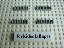 Lego Lot: 4 Technic Old Lt Gray Gear Racks 1x4 Ridged Plates Mindstorms NXT RCX