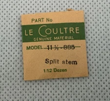 Jaeger LeCoultre Split Stem Cal. 885 Part 404 NOS opened package