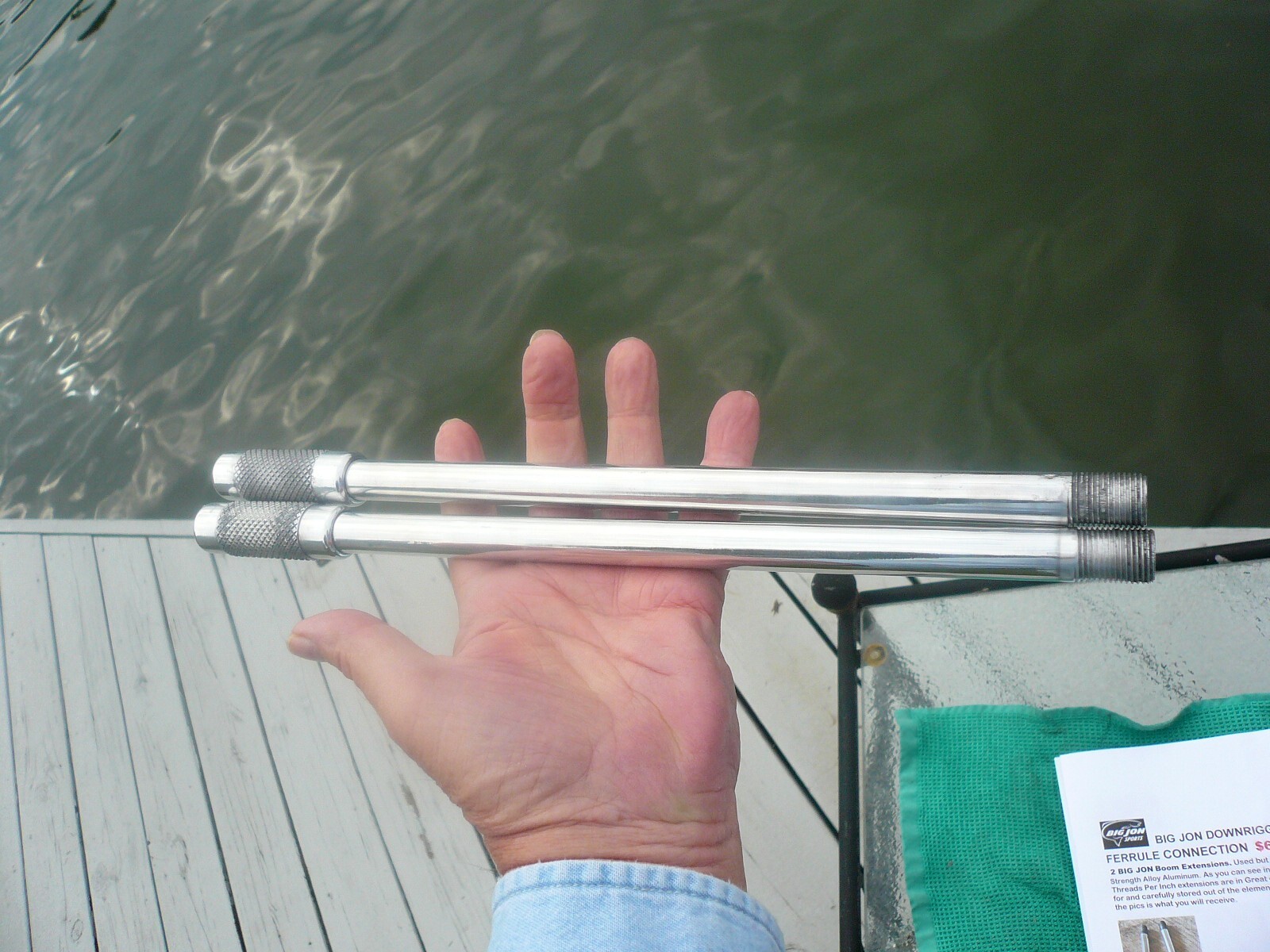 LOT OF 2 BIG JON DOWNRIGGER BOOM EXTENSIONS 13 5/8 INCH EACH , READ