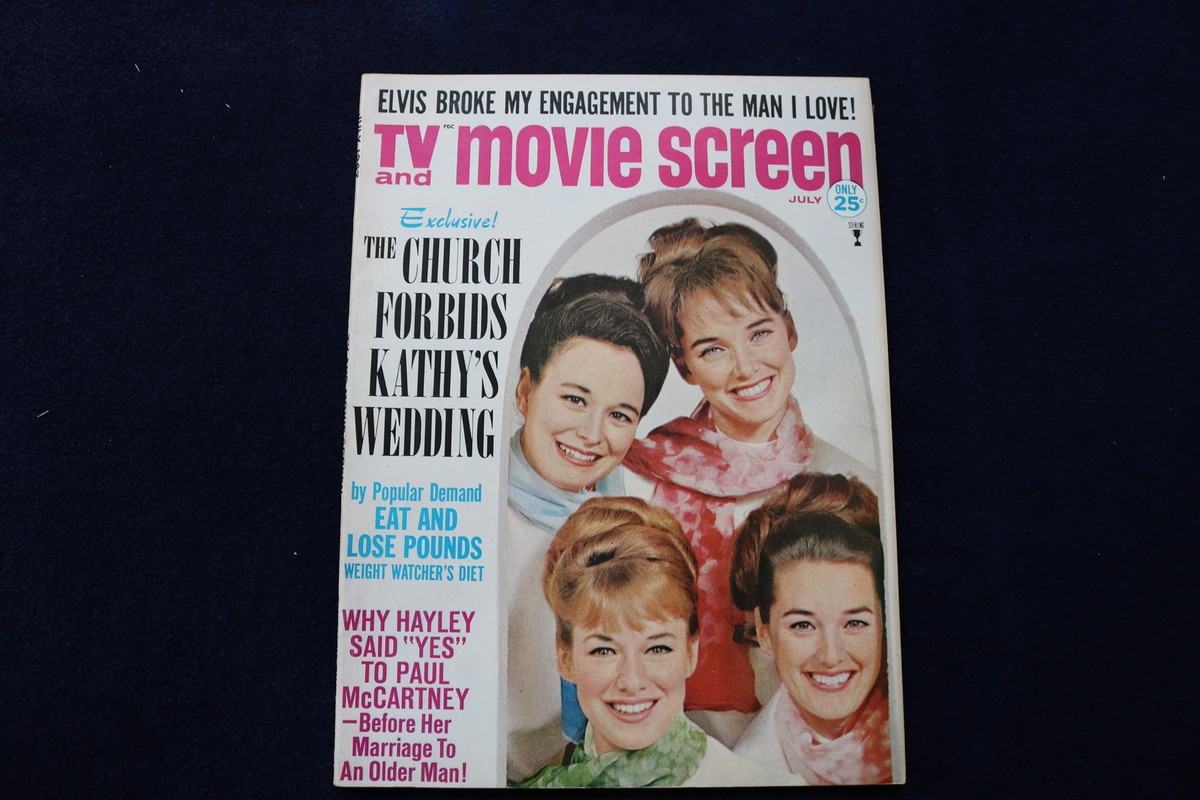 MC SISTER 1967〜1968 4冊で。 1967 JULY TV AND MOVIE SCREEN MAGAZINE - LENNON SISTERS COVER - E