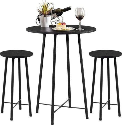 Stylish & Easy Assembly 3-Piece Bistro Set – Perfect for Dining and Bar Areas - Picture 3 of 11
