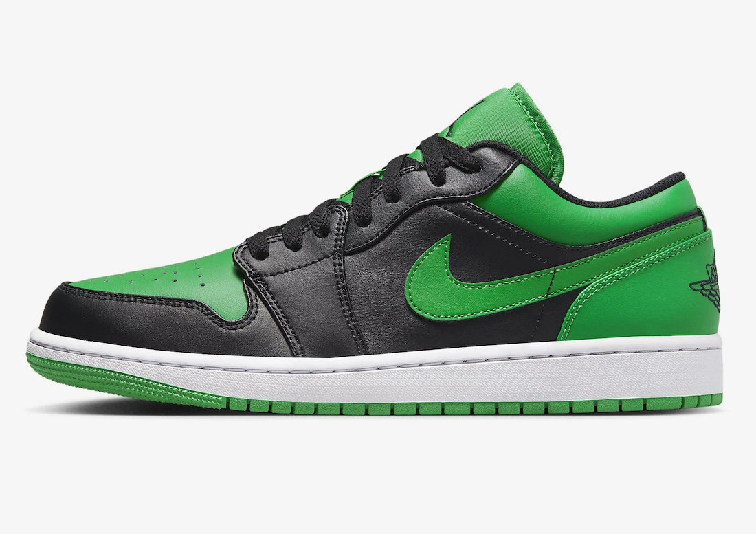 Nike Air Jordan Retro 1 Low Lucky Green Black White 553558 065 Size 10 10.5 11