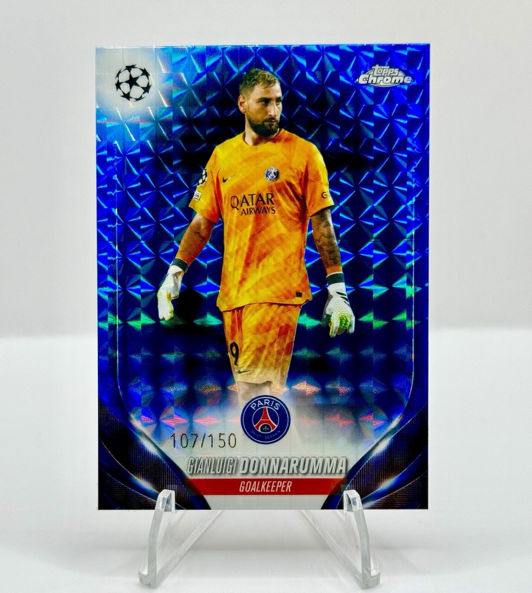 Carte Topps Donnarumma /50 - PSG Paris Saint-Germain, Numbered Black
