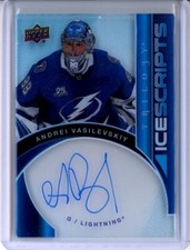 2018-19 Upper Deck Trilogy Ice Scripts #ISAV Andrei Vasilevskiy AUTO - LIGHTNING