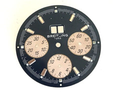 Cadran Zifferblatt Breitling montre dial EBAUCHE 1884 auto incomplet n1/2 bleu