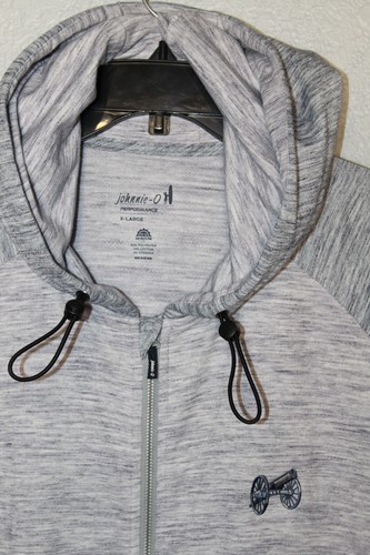 NEW johnnie-O x Columbus Blue Jackets Daniel Performance Full Zip Hoodie XL NWOT - Picture 2 of 7