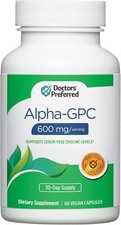 DOCTORS' PREFERRED Alpha-GPC, 600 MG/Serving, 60 Cap, 30-Day Supply exp 11/26
