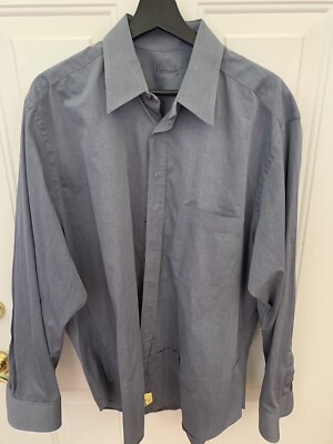 harrods mens gray dress shirts Size 17 | eBay
