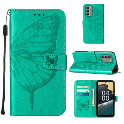 For Nokia G400 G300 G60 X30 New Butterfly Flip Card Wallet Leather Case Cover
