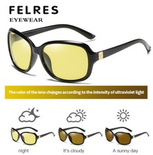 Photochromic Polarized Sunglasses For Women Outdoor Driving Night Vision Glasses