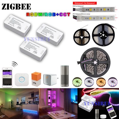 5M 10M ZigBee ZLL RGB+CCT RGBW Kontroller LED Lichtband+Netzteil fr Echo Google
