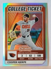 2022 Elite Extra Edition College Ticket Optic Holo Prizm #CTO-22 Cooper Hjerpe