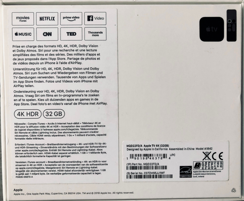 Apple TV 4K HDR 32 GB - Schwarz - Bild 2 von 3