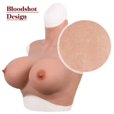 Realistic Silicone Breast Forms Fake Boobs Breast Plate For Crossdresser B-G Cup