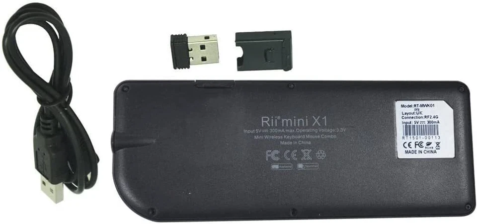 Rii K01X1 Mini Wireless Keyboard with Touchpad | 2.4Ghz Remote for Smart TV PC - Image 3 of 4