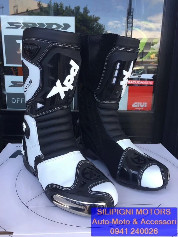 XPD XP3-S Cod.S55 WHITE 011 STIVALE DA MOTO RACING PISTA - Immagine 2 di 4