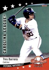 2018 Carolina League All-Stars Choice #34 Tres Barrera Eagle Pass Texas TX Card