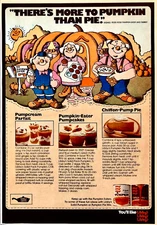 LIBBY'S CANNED PUMPKIN RECIPES—PETER PETER PUMPKINEATER—ORIGINAL 1972 PRINT AD