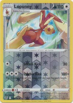 Lopunny 145/195 Reverse Holo | Silver Tempest | Pokemon Card | eBay