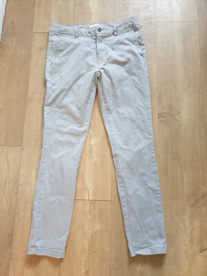 Men's TOPMAN light grey skinny casual denim trousers jeans size