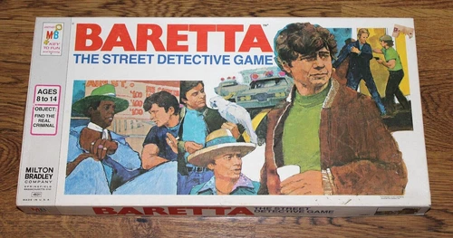 BARETTA Detective TV Series Vintage Board Game 1976 Milton Bradley Complete