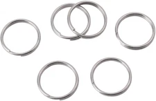 1/2 Inch Split Key Rings,Stainless Steel Dog Tag Mini Rings,Small Key Chain Ring