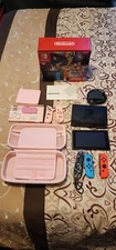 Gently Used/Great Condition Nintendo Switch with Neon Blue and Neon Red Joy-Con