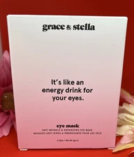 Grace & Stella Under Eye Masks Anti Wrinkle Energizing Glow 6 Pack NIB
