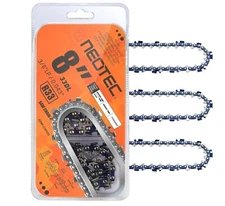 NEOTEC 8" Chainsaw Chain, 3/8"LP Pitch,0.043" Gauge 33 Drive Links R33 Chain