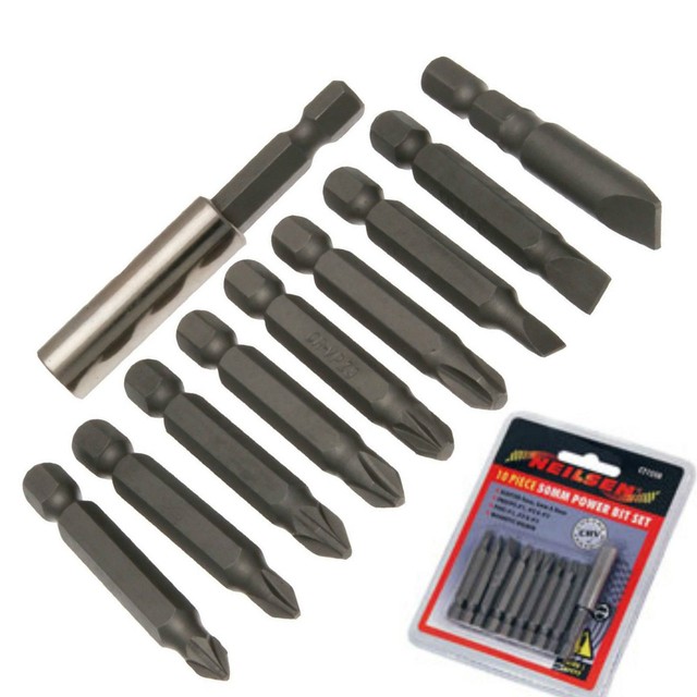10pcs 70mm Non Slip Screwdriver Drill Bits Power Bit Drill Philips Slotted Skid Screw Hex Bit - Foto 7