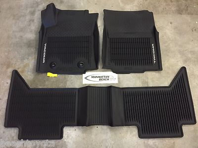 OEM 2016-2017 TACOMA DOUBLE CAB MANUAL TRANS 4X4 ALL WEATHER FLOOR LINER MATS