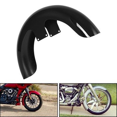 Gloss Black 120/ 23 Wrap Front Fender For Harley Touring Road