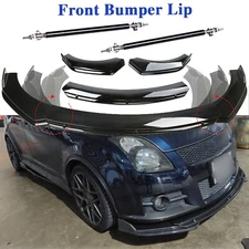 For Suzuki Swift 2000-22 Front Bumper Lip Part Accessories Splitter+Spoiler Body