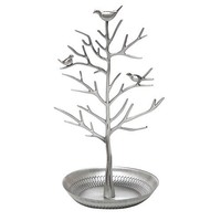 Inviktus Silver Birds Tree Jewelry Stand Display Earring Necklace Holder Organiz on sale Inviktus Silver Birds Tree Jewelry Stand Display Earring Necklace Holder Organiz on sale