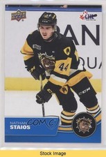 2021-22 Upper Deck CHL Blue Nathan Staios #129 READ t6g