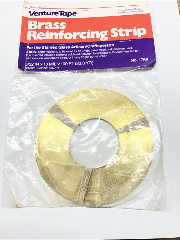 Brass Reinforcement Strip For Stained Glass