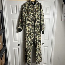 Vintage Walls Blizzard Pruf Insulated Coveralls Camo Mens Large Tall
