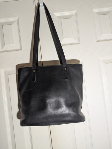 Bree schwarze dicke Lederhandtasche, Made in Germany Messingbeschläge 16x12 - Bild 3 von 7