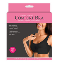 Comfort Bra Easy Fit Support Soft Stretch Wireless Seamless Everyday Wear Ladies