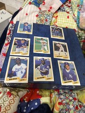 Lot of 8 1990 Fleer Kansas City Royals Baseball Cards