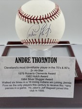 Andre Thornton Autographed Rawlings Major League Baseball TRISTAR MLB Holo