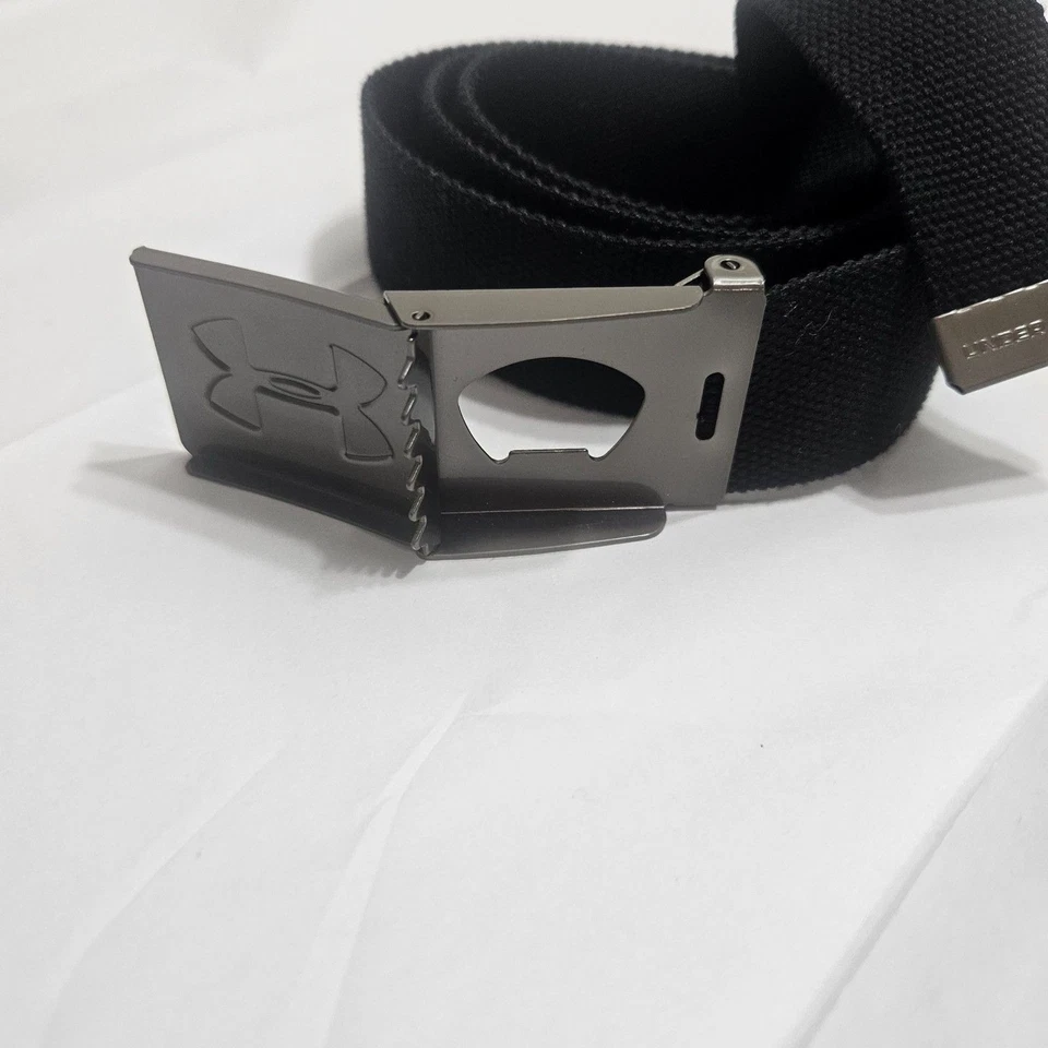 Cinturón Under Armor Nylon Correas Negro Ajustable Max 40" L/XL Foto 2 de 4